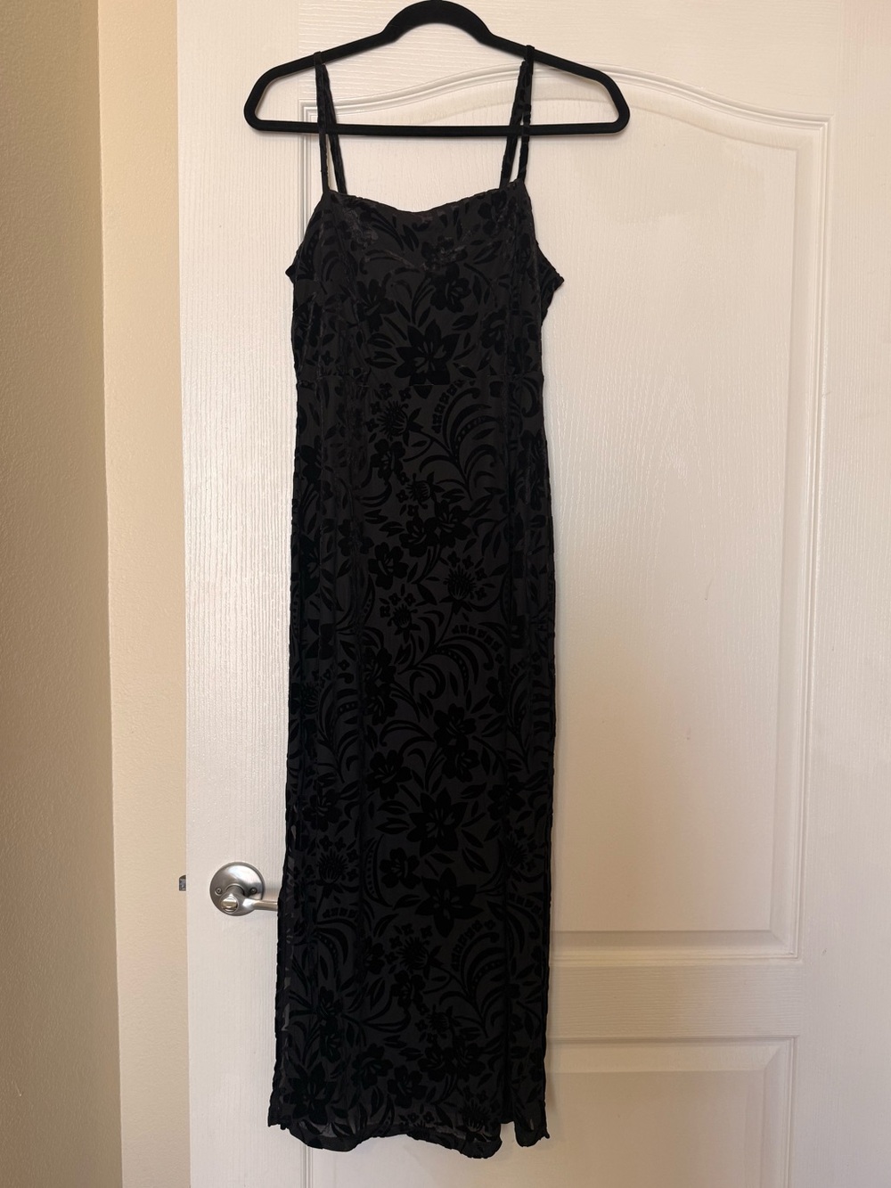 Rachel Zoe Black Velvet Slip Dress